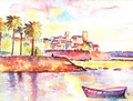 aquarelle vieil antibes